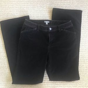 J Jill Black Bootcut Corduroys